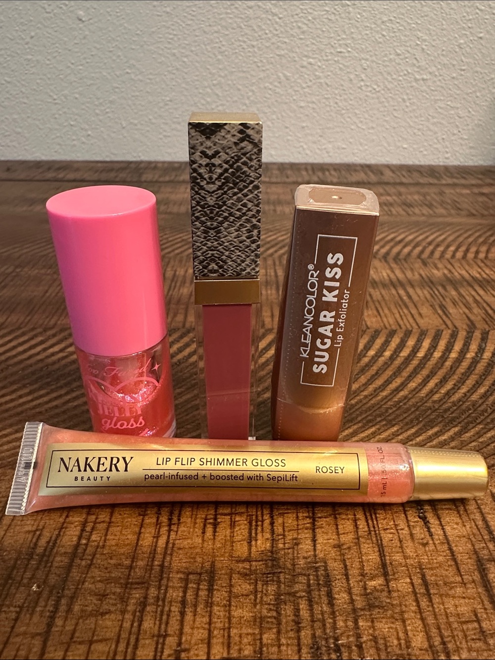 4 Piece Lip Bundle - Two Faced, Nakery, Mally